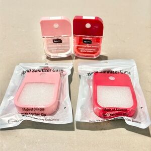 Valentine’s Day Poshmark Hand Sanitizers Lot Gift Set Pink & Red w Cases New